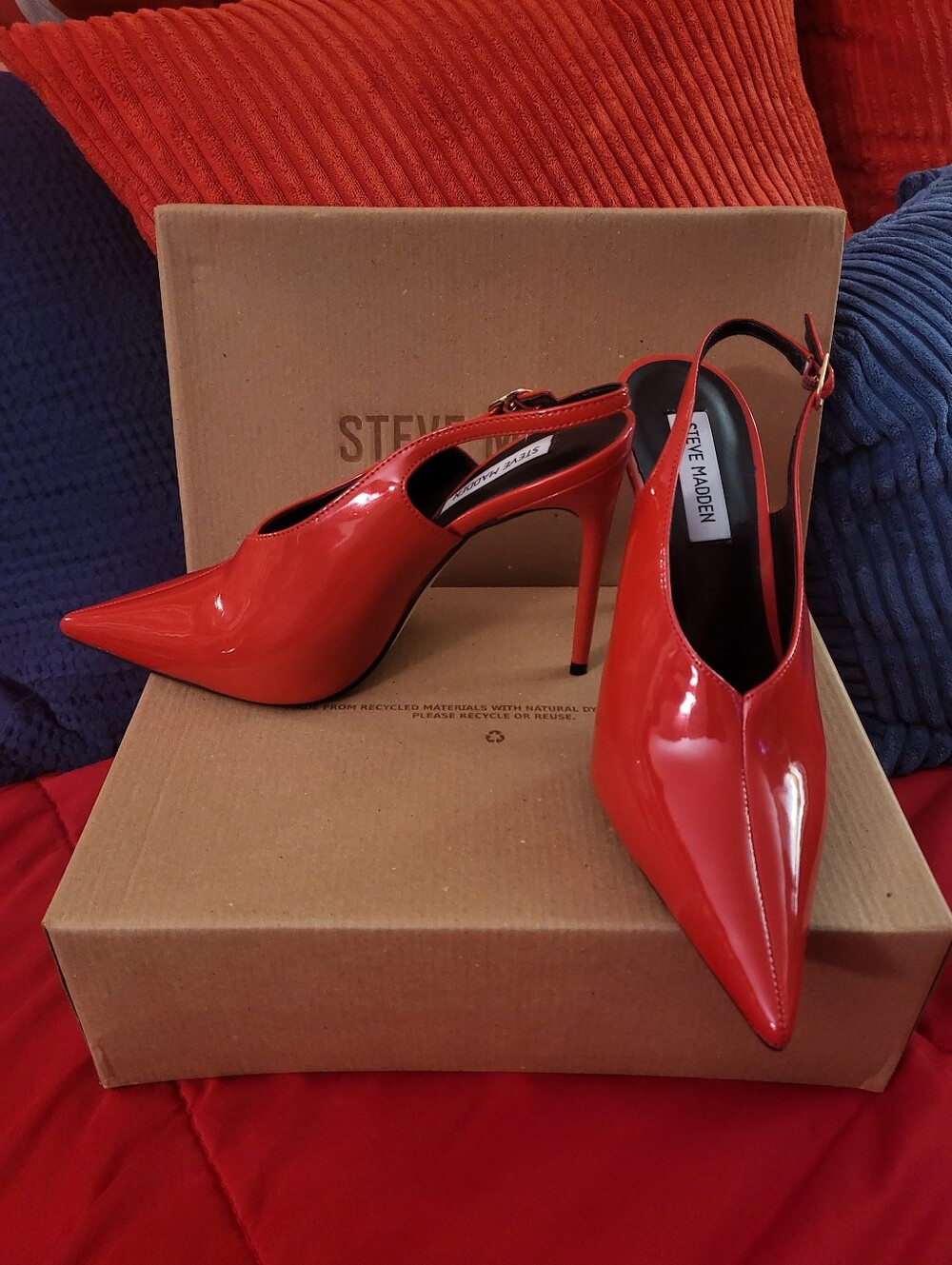 Steven Madden Red Patent Leather Shoes - Never Used